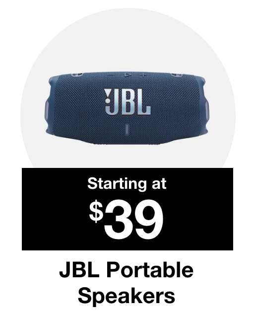 JBL Portable speakers starting at $39