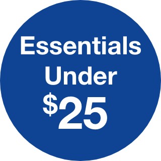 Essentials under twenty five dollars