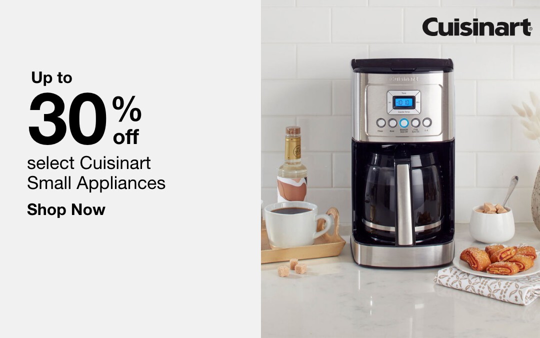up to thirty percent off select cuisinart small appliances shop now