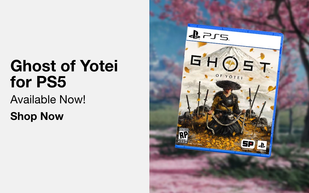 Ghost of yotei for ps5 available now shop now