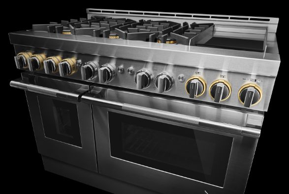 jenn air gas electric grill range with convection oven