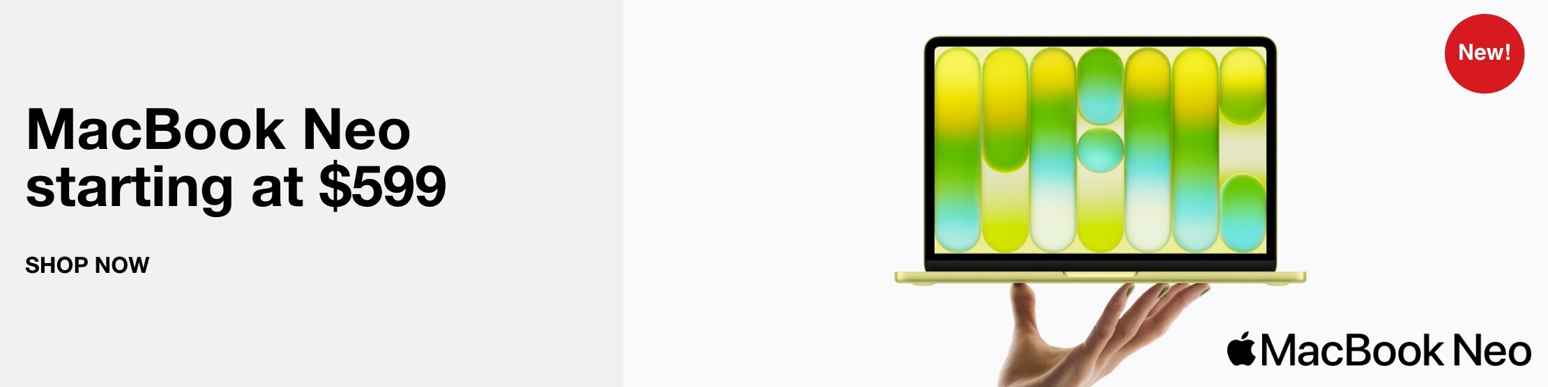 New MacBook Neo starting at $599 PRE-ORDER NOW