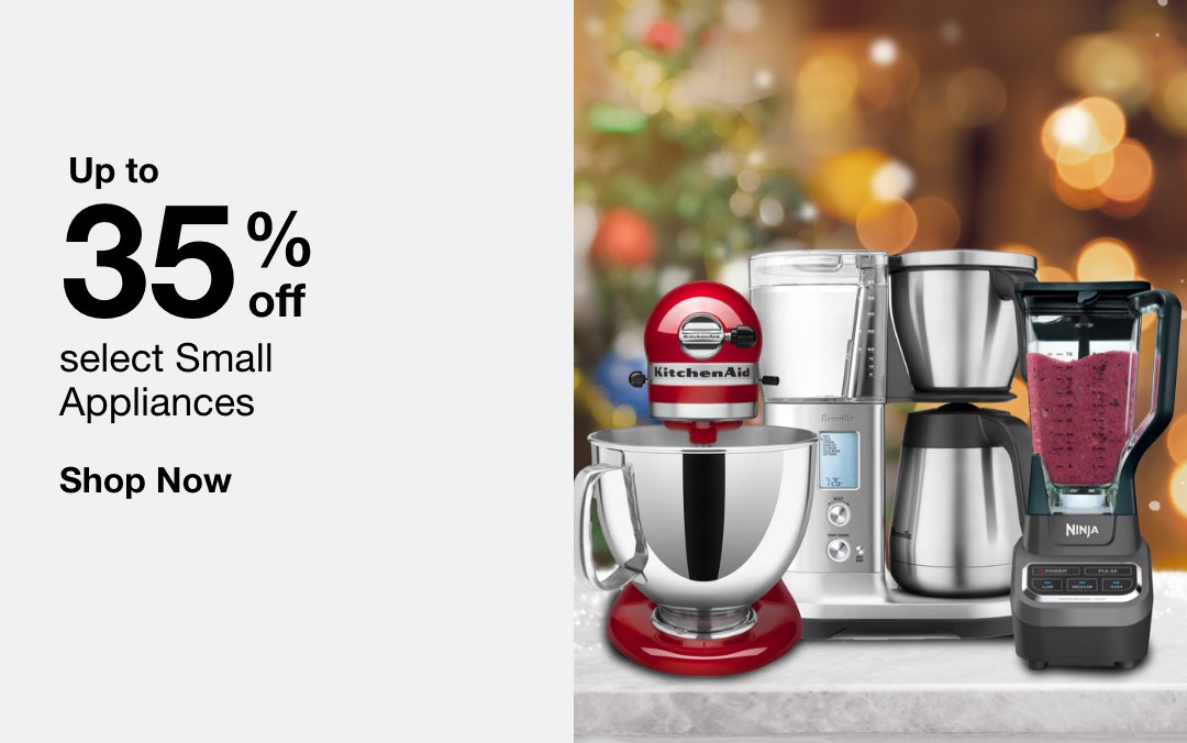 up to 35 percent off select small appliances