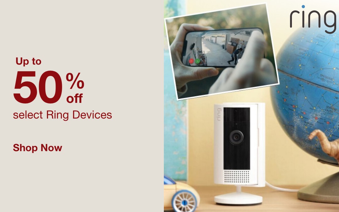 Up to 50% off   select Ring Devices    SHOP NOW