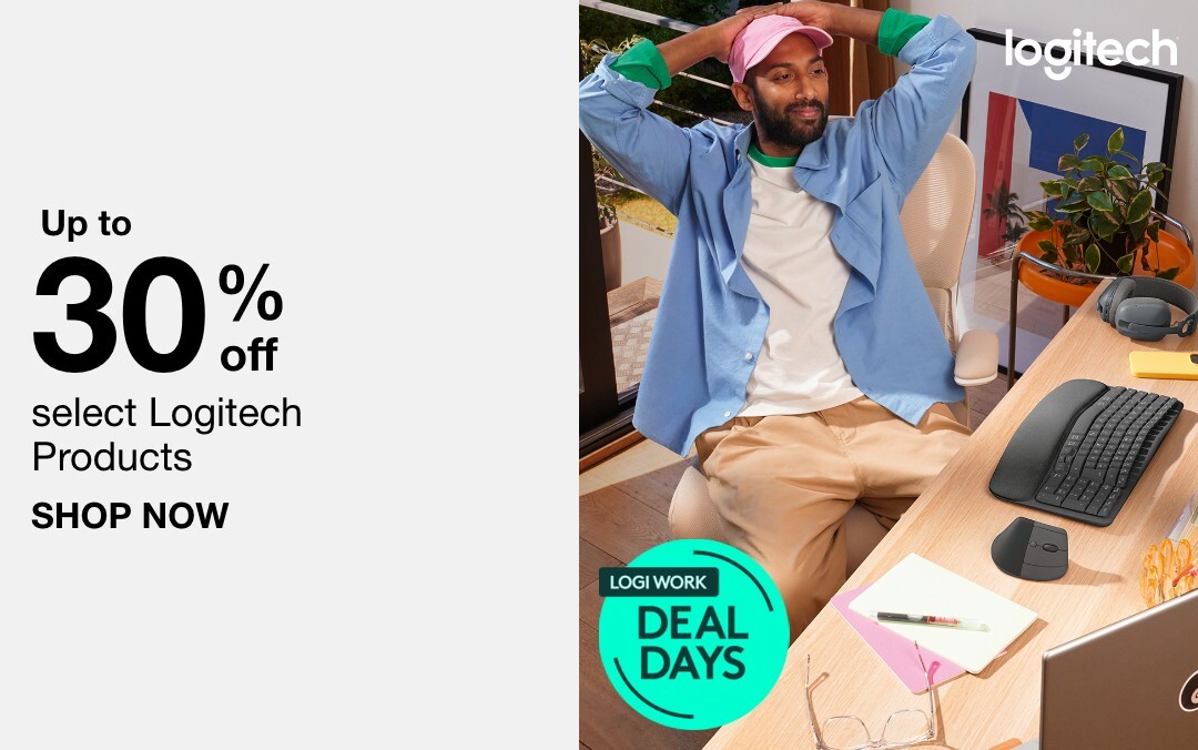 Up to 30% off select logitech products shop now