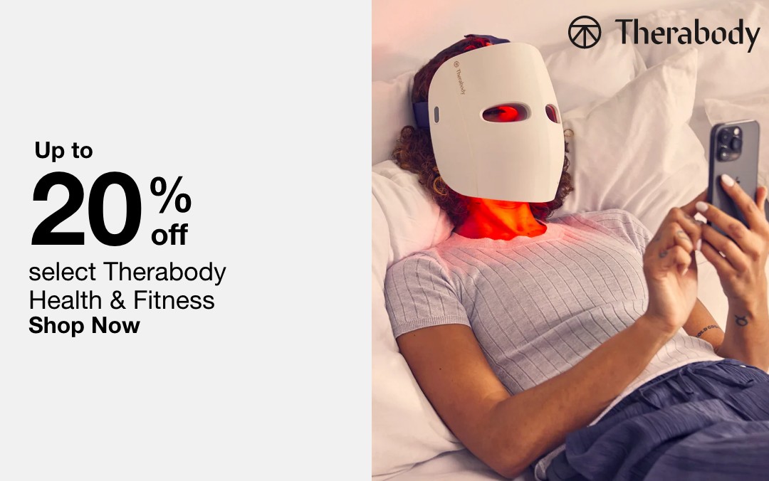 up to 20 percent off select therabody health and fitness