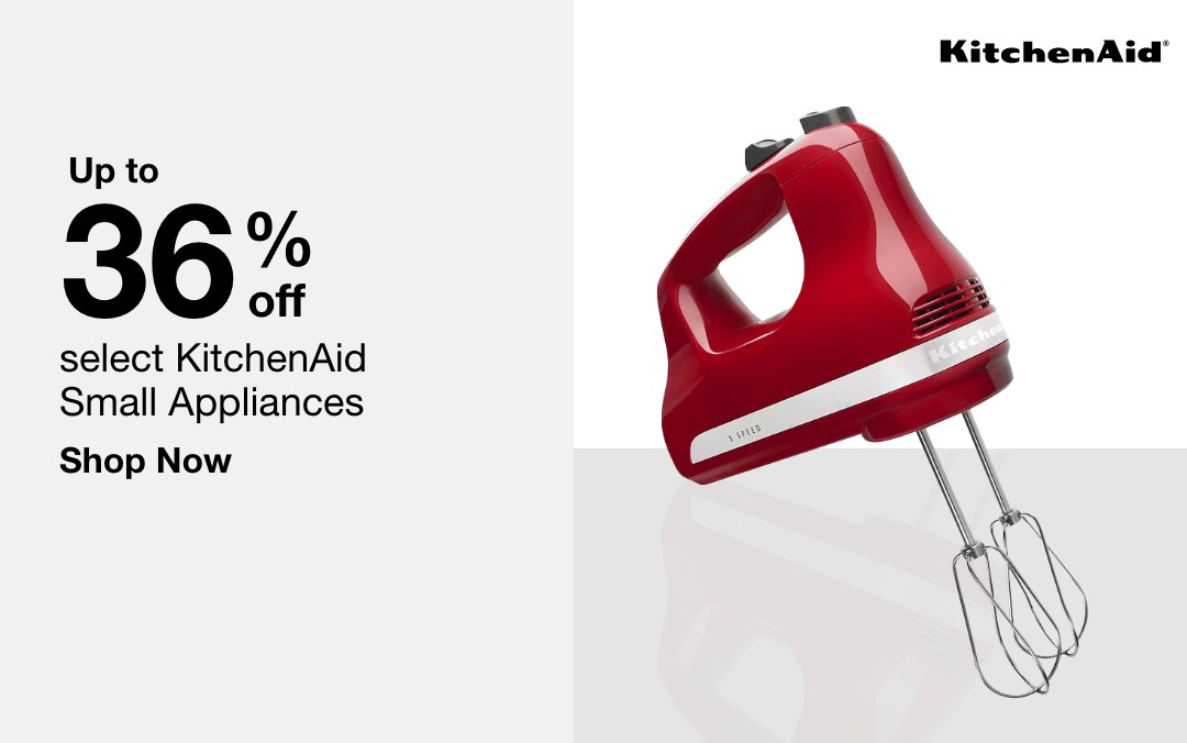 up to 36 percent off select kitchenaid small appliances