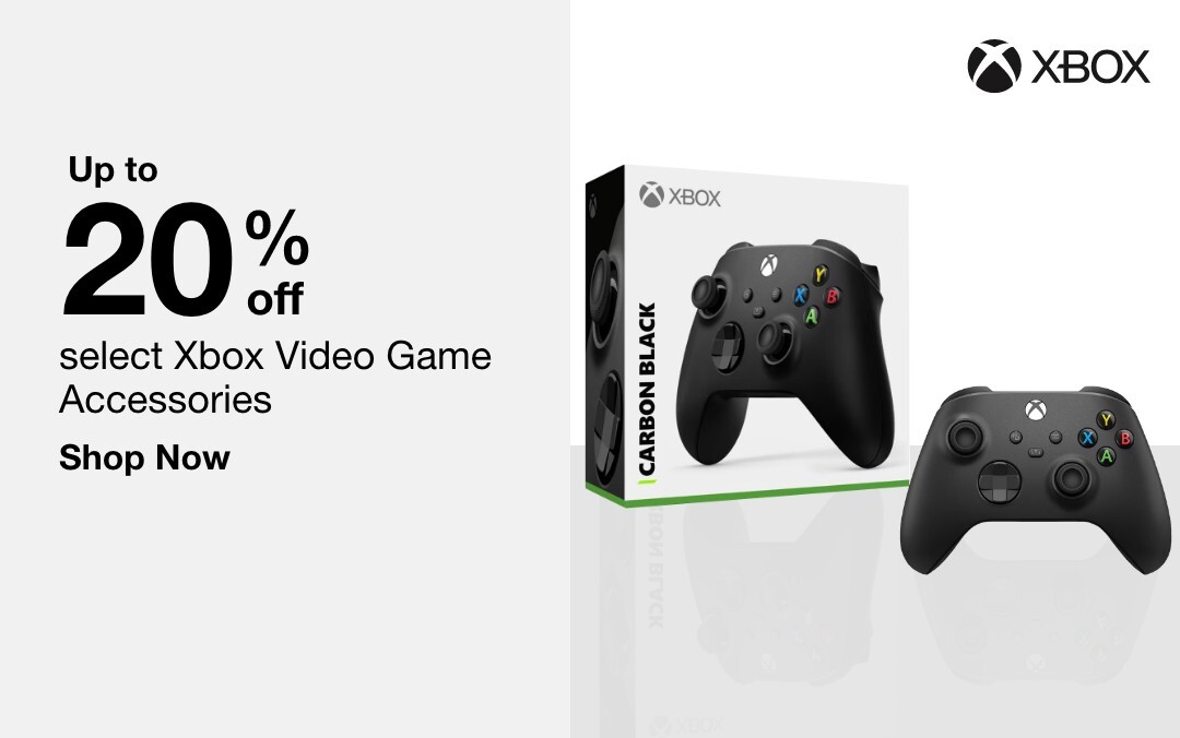 up to 20 percent off select xbox video game accessories shop now