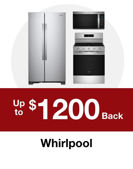 up to $1200 back whirlpool