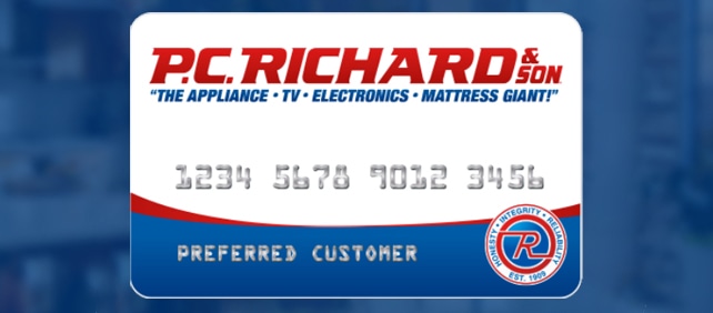 pc richard credit card bill pay