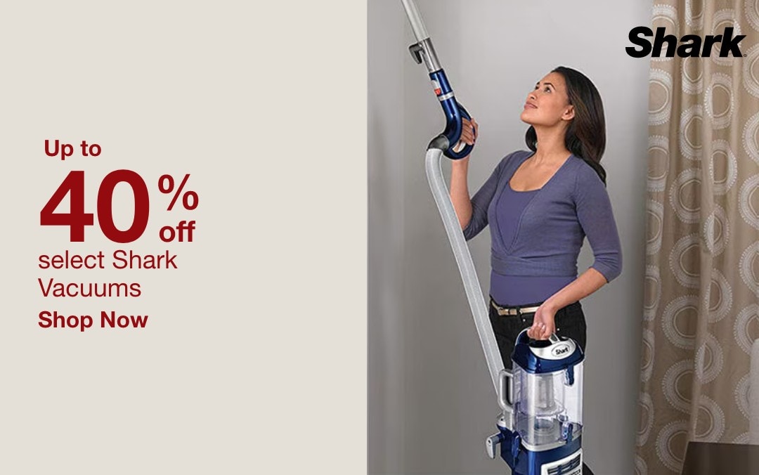 Up to 40% off select shark vacuums shop now