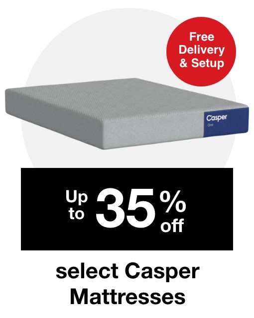 Up to 35% off select Casper Mattresses plus free delivery and setup