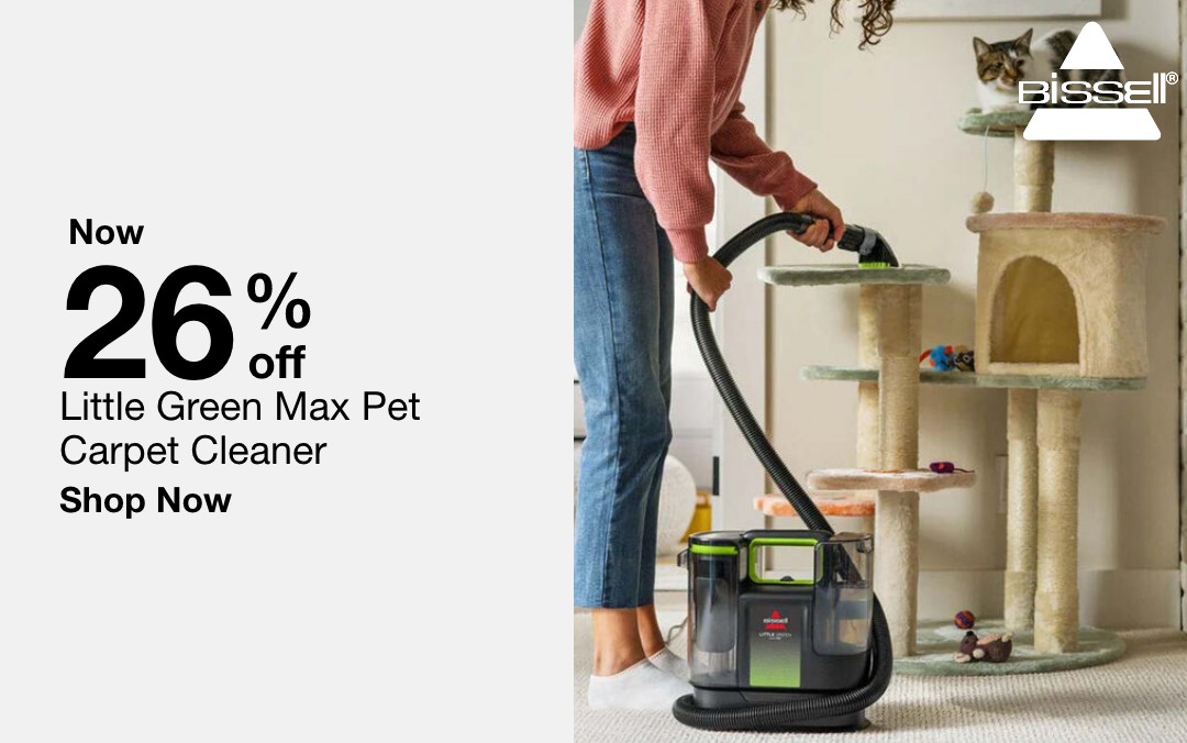now twenty six percent off little green max pet caroet cleaner shop now