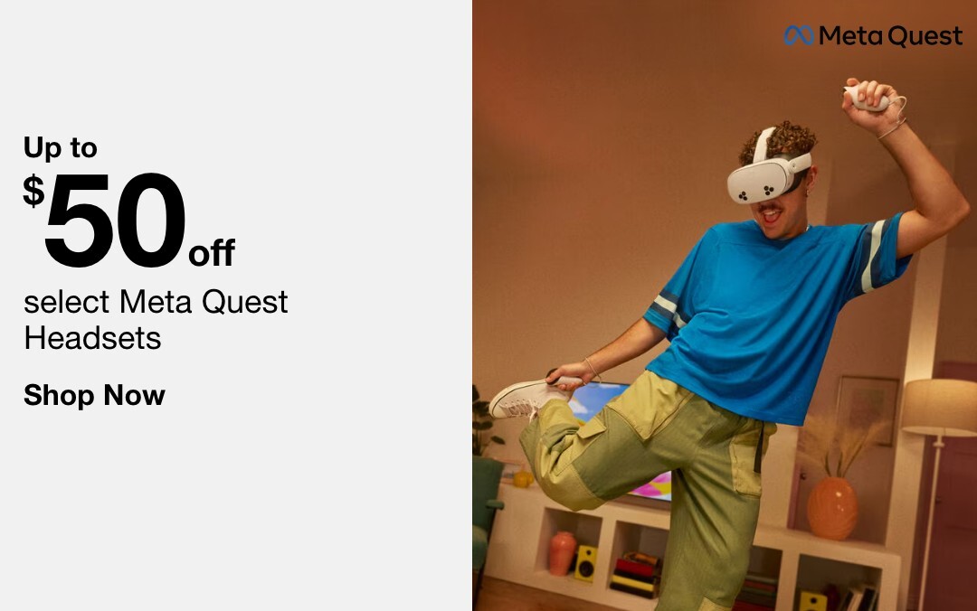 Up to $50 off on Meta Quest 3S Headsets Shop now