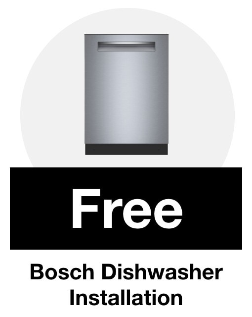 Free bosch dishwasher installation