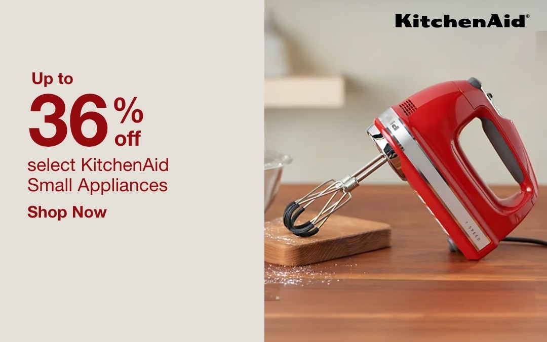 up to 36 percent off select kitchenaid small appliances shop now