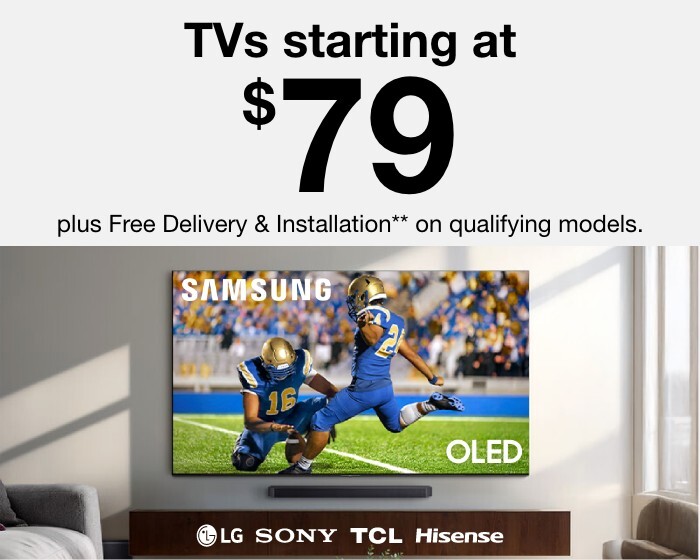 TVs starting at $79