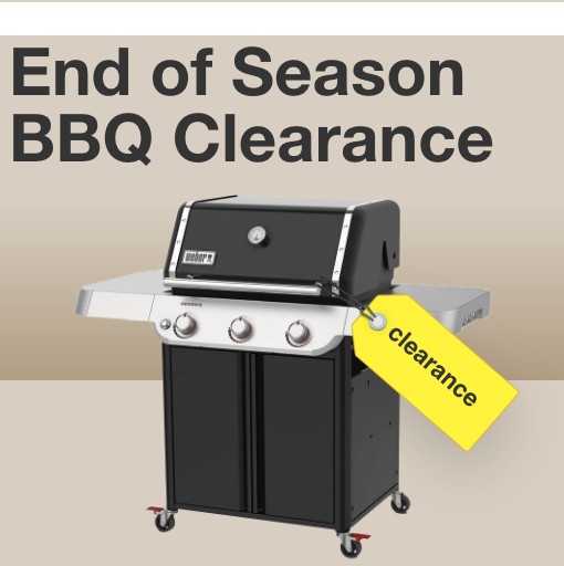 End of season bbq clearance