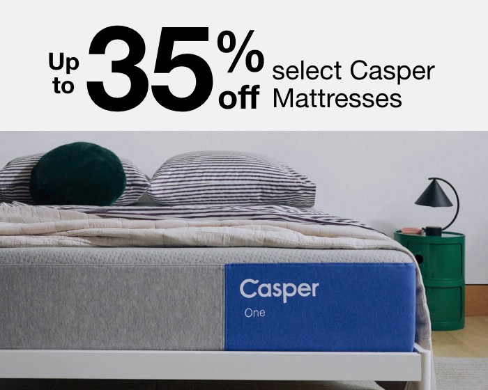 up to thirty five percent off select casper mattresses 