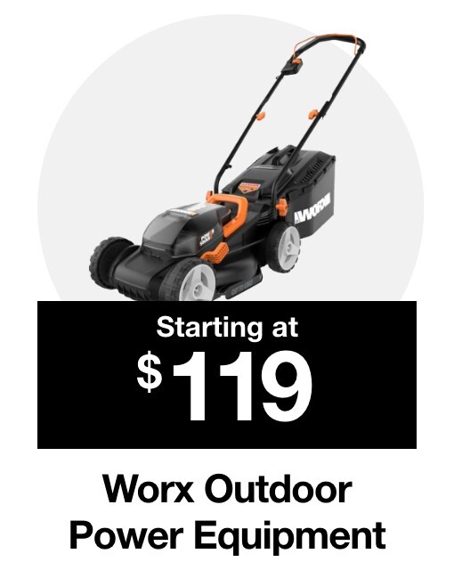 starting at 119 dollars worx outdoor power equipment