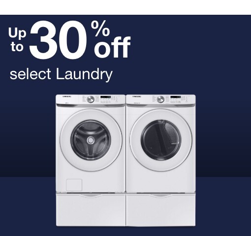 up to 30% off select laundry