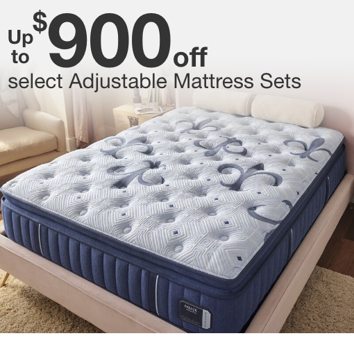 up to 900 dollars off select adjustable mattress sets 