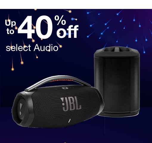 Up to 40% off select audio