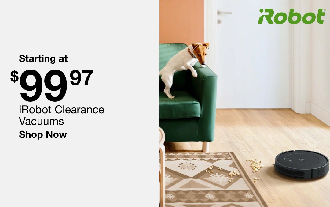 starting at 99.97 dollars irobot clearance vacuums shop now