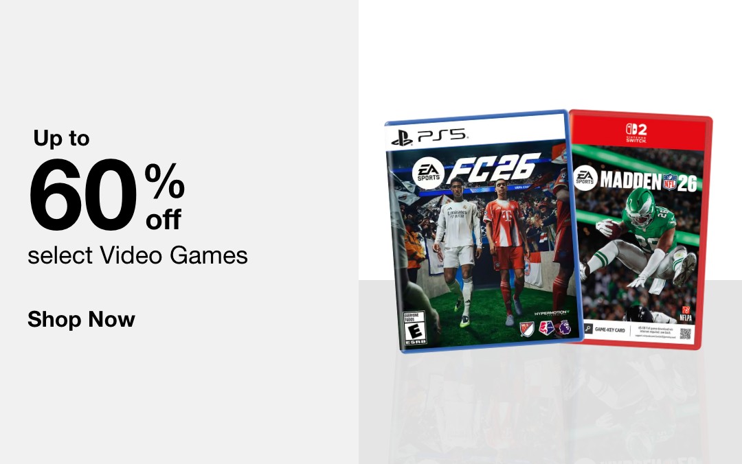 up to 60 percent off select video games shop now