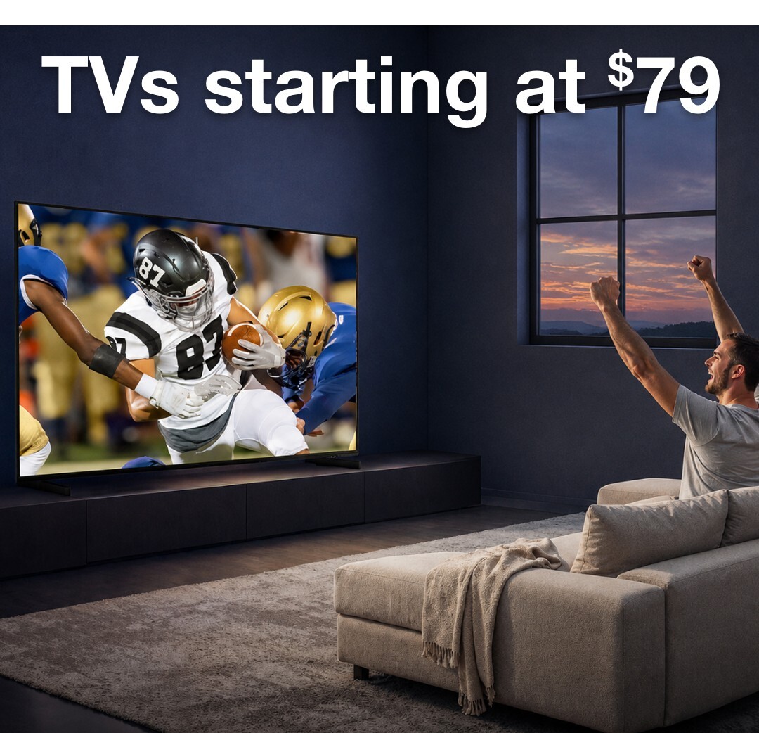TVs starting at $79
