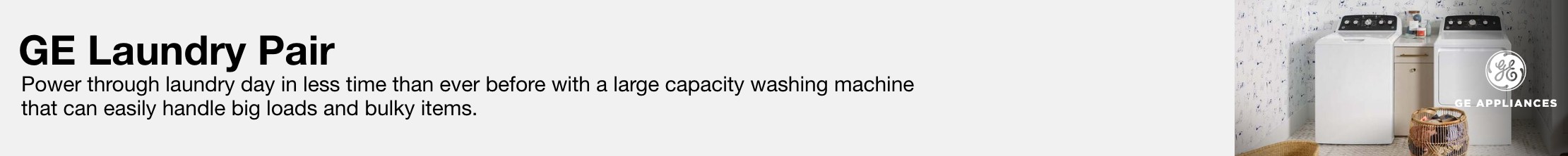 Power through laundry day in less time than ever before with a large capacity washing machine that can easily handle big loads and bulky items.