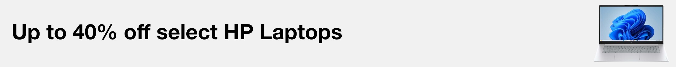 Up to 40% off select HP Laptops