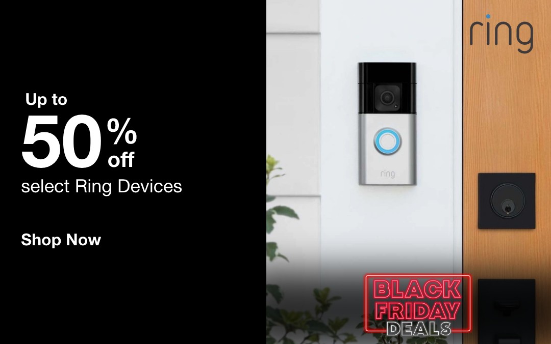 Up to 50% off   select Ring Devices    SHOP NOW