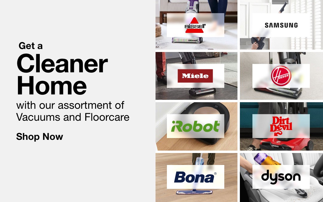 Get a cleaner home with our assortment of vacuums and floorcare shop now