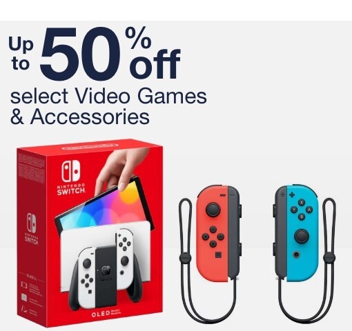 up to 50% off select video games and accessories