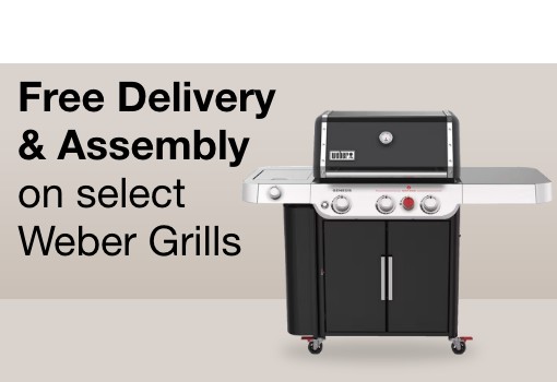 Free delivery and assembly on select weber grills
