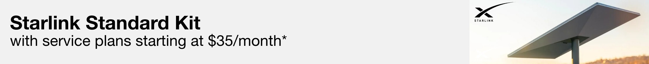 Starlink Standard Kit with service plans starting at $35/month*