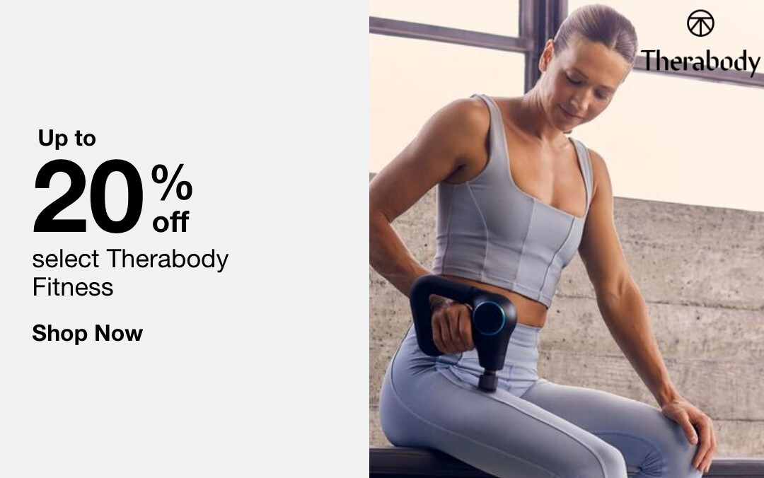up to twenty percent off select therabody fitness shop now