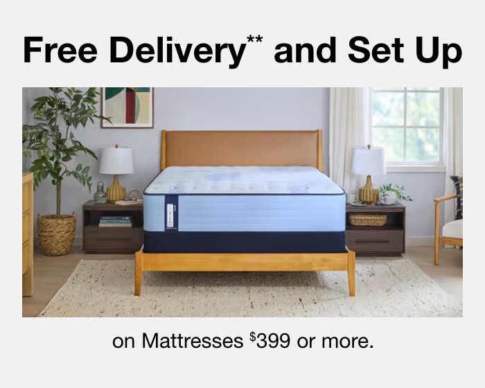 Free Delivery** and setup on Mattresses $399 or more. ** Local P.C. Richard & Son delivery area only. Manhattan deliveries incur $29.97 delivery charge.