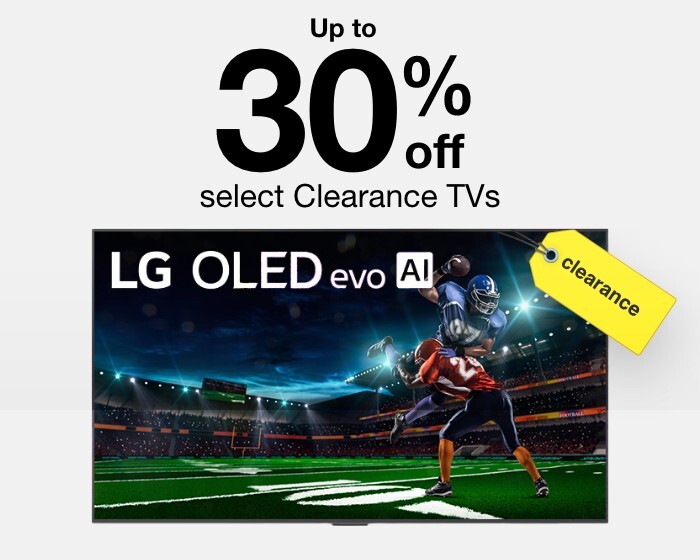 Up to 30% off select TVs