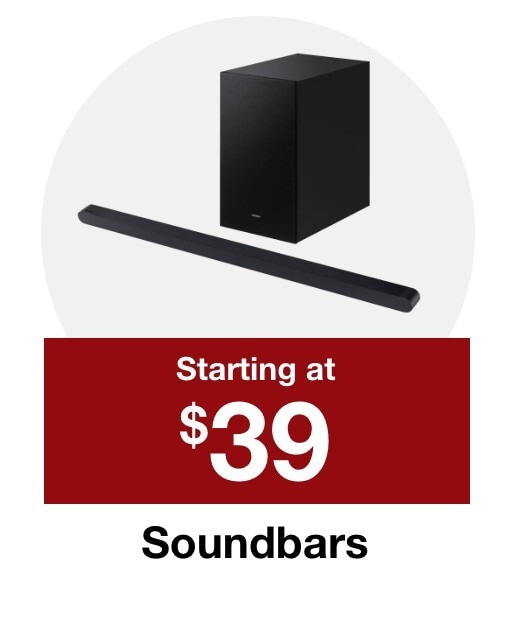 Soundbars starting at $39