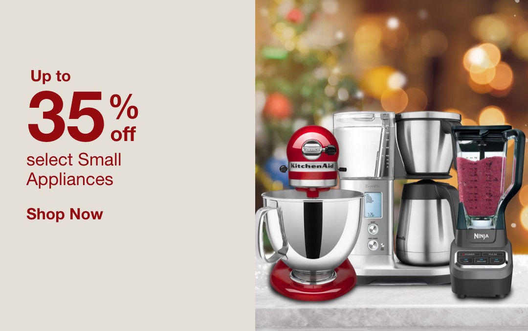 up to 35 percent off select small appliances