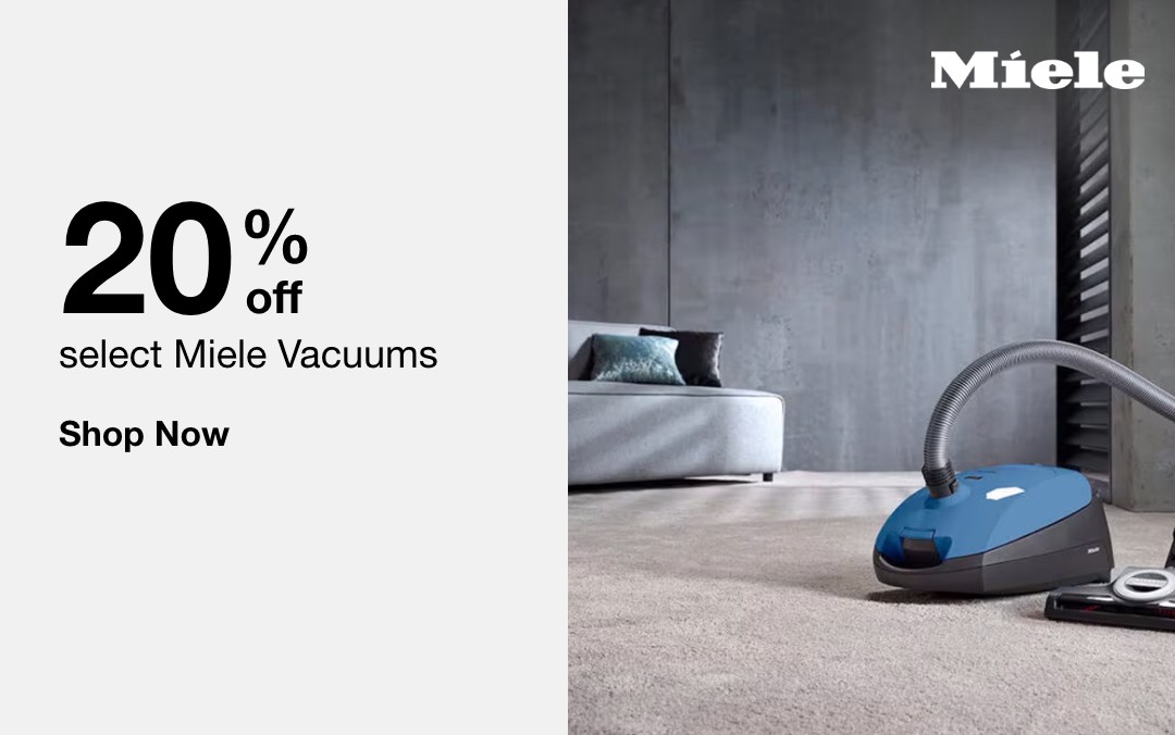 20% off select Miele Vacuums