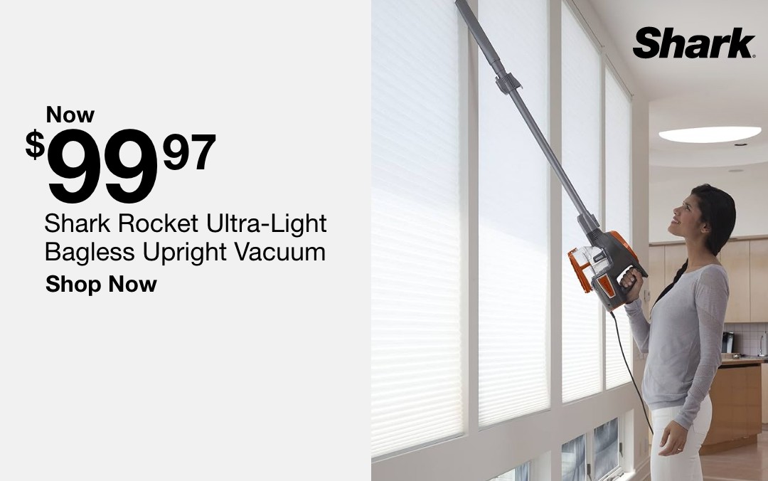 Now $99 Shark rocket ultra-light bagless upright vacuum shop now