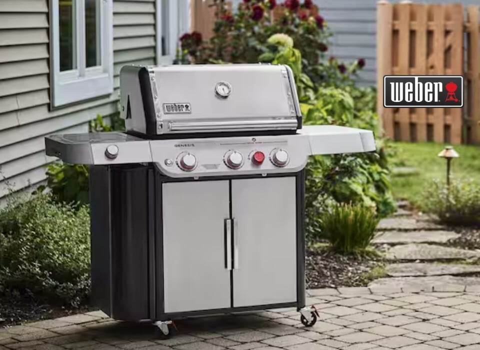 Free Delivery & Assembly** on select Weber Grills
