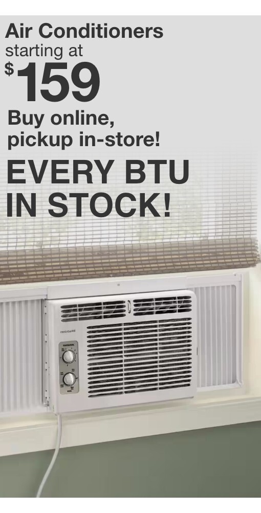 acs starting at 159 dollars buy online pick up in store every  btu in stock
