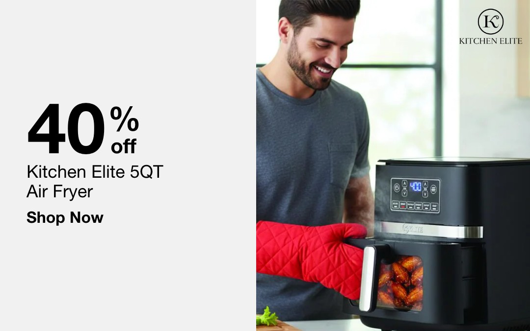 up to 40 percent off kitchen elite 5 quart air fryer shop now