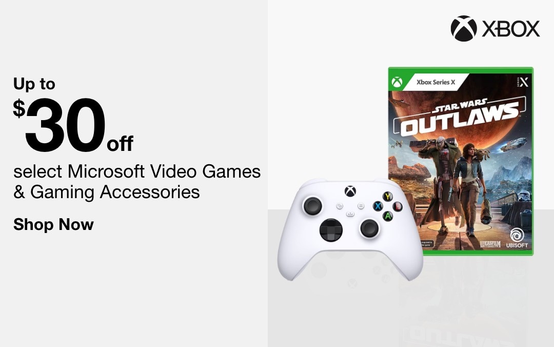 up to 30 dollars off select micosoft video games and gaming accessories