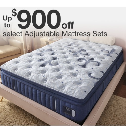 up to 900 dollars off select adjustable mattress sets 