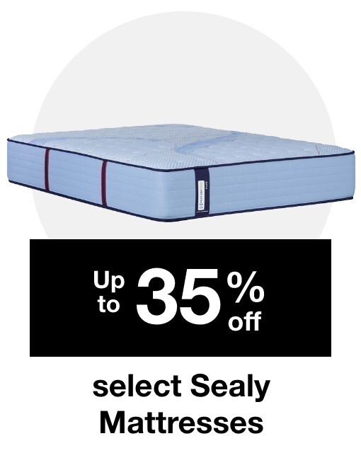 up to 35% off select sealy mattresses